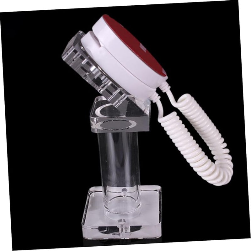 Transparent Acrylic Anti Theft Phone Stand with Security Chain Rotatable Display Bracket - Image 2